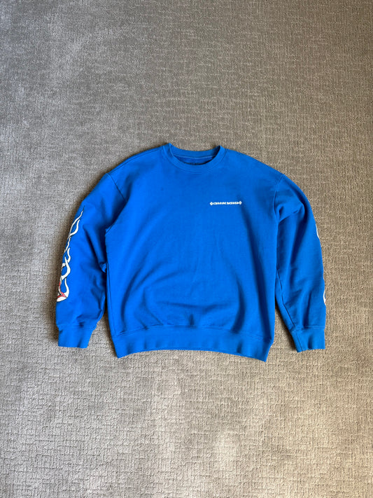 Chrome Hearts Matty Boy Space Crewneck Sweatshirt Blue