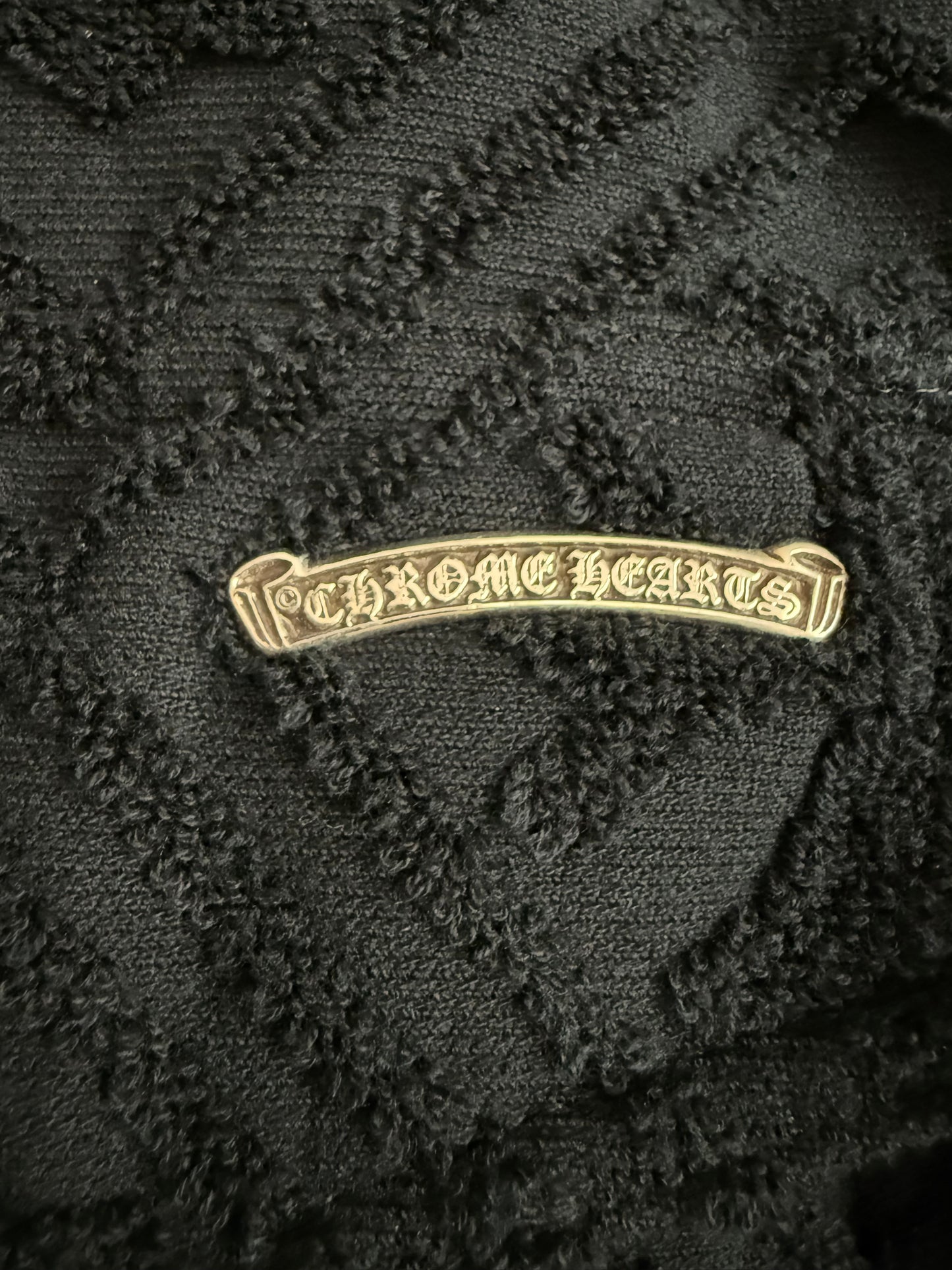 Chrome Hearts Towel Cross Monogram Button Up SS Shirt Black