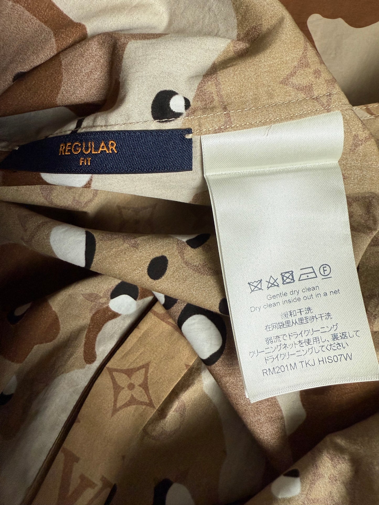 Louis Vuitton Monogram Desert Camo Button Up LS Shirt