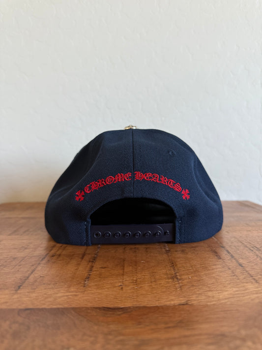 Chrome Hearts CH Logo Snapback Navy/Red