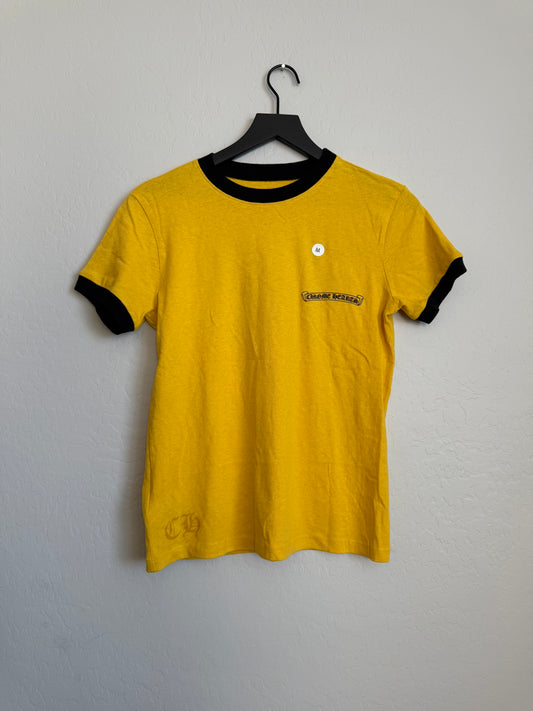 Chrome Hearts Roller Skates Horseshoe SS T-Shirt Yellow