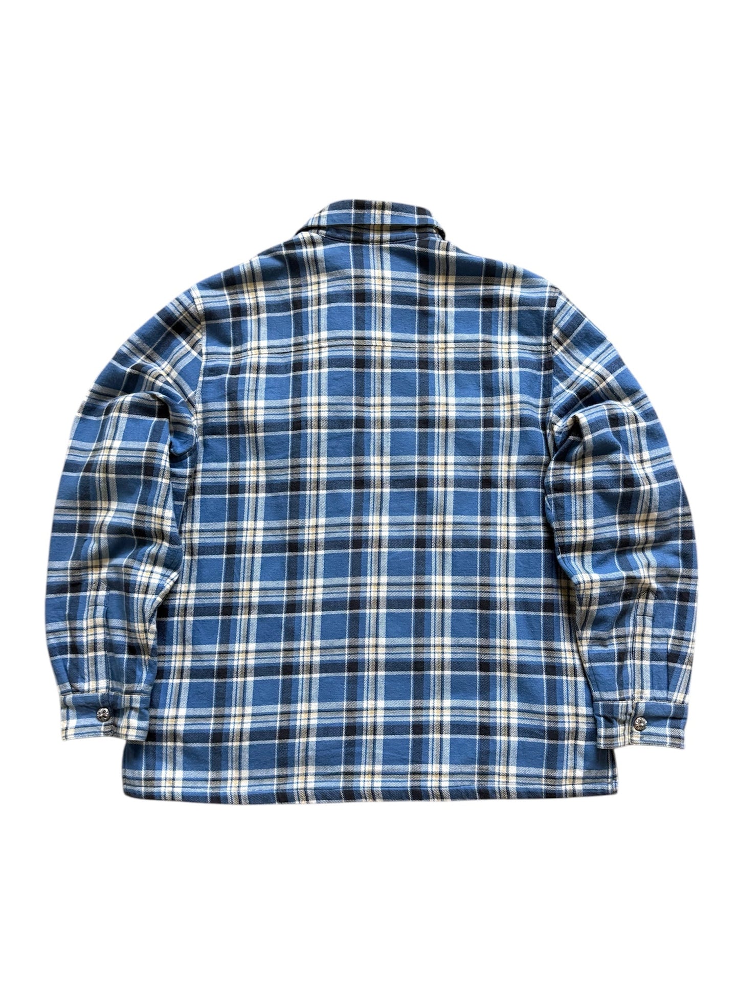 Chrome Hearts Padded Flannel Jacket Blue