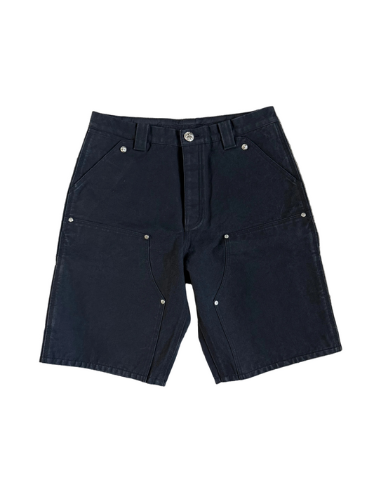 Chrome Hearts Cross Patch Carpenter Shorts Black