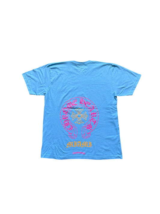 Chrome Hearts Miami Art Basel Horseshoe Short Sleeve T-Shirt