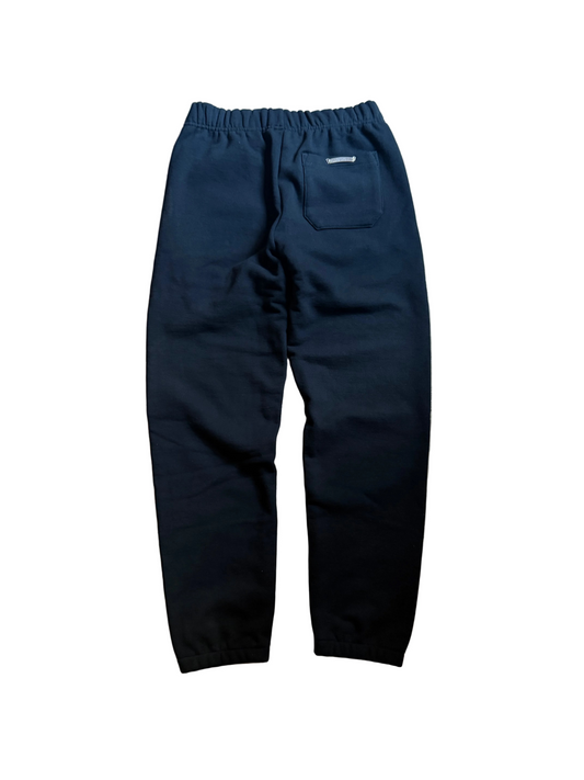 Chrome Hearts Leather Triple Cross Paper Jam Zip Up Sweatpants Black