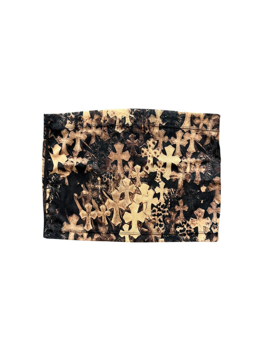 Chrome Hearts Cross Sheer Mesh Skirt
