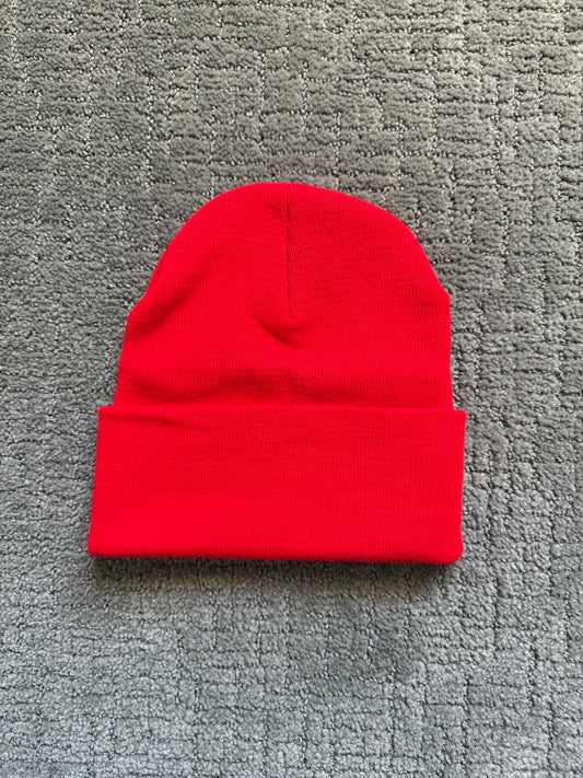 Chrome Hearts Logo Embroidery Beanie Red/White