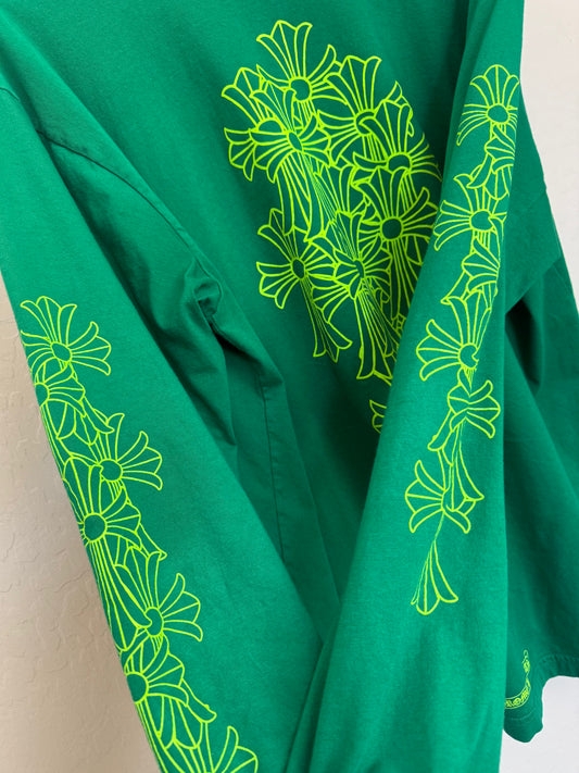 Chrome Hearts Cemetery LS T-Shirt Green