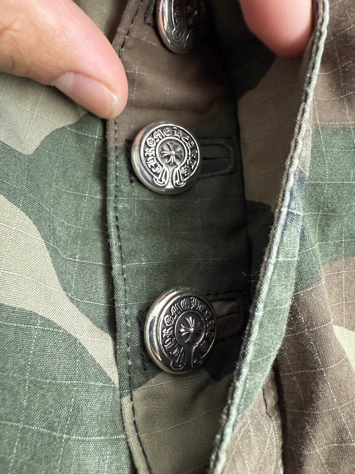 Chrome Hearts Devil Dog Camo Cargo Shorts