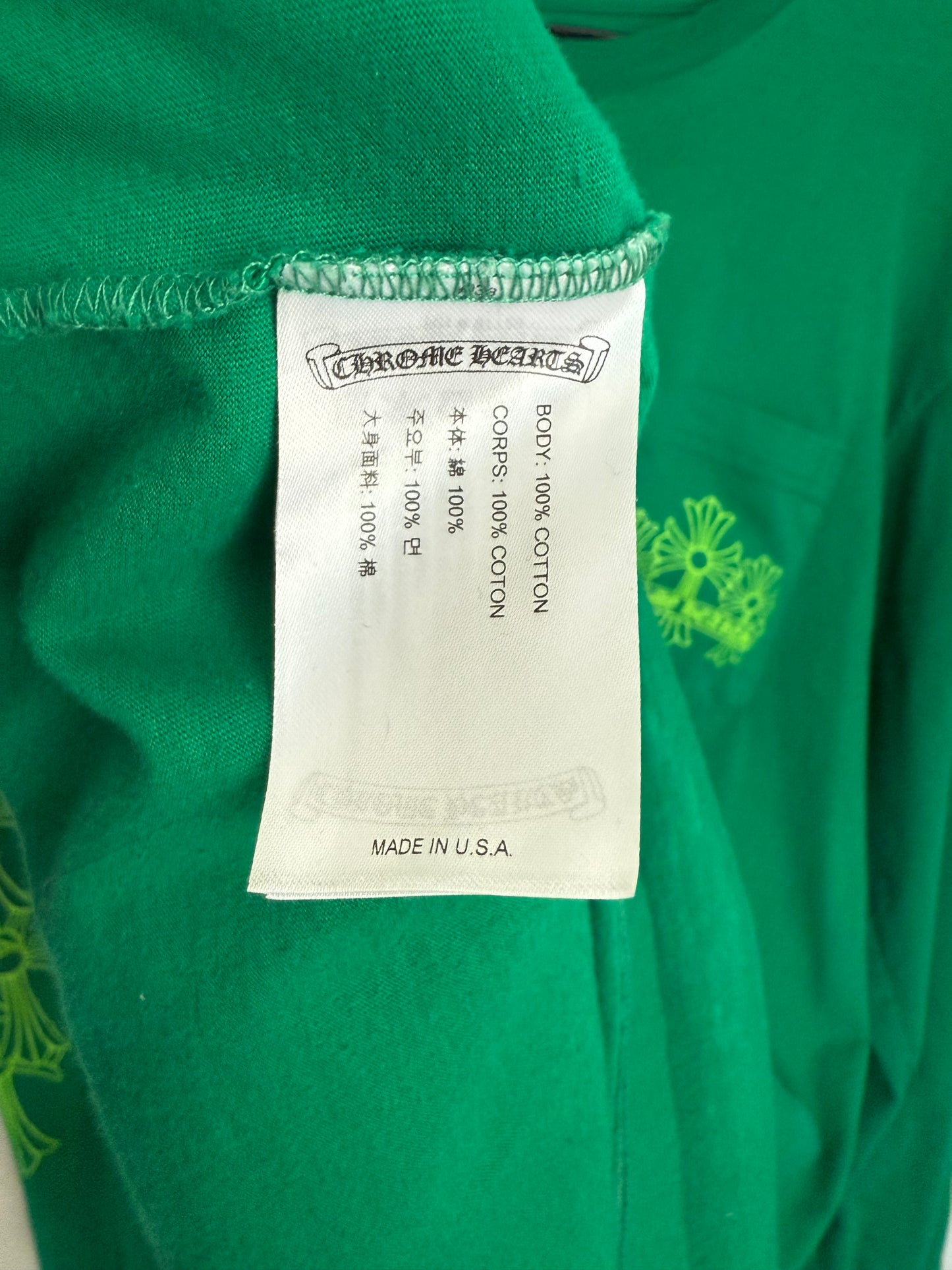 Chrome Hearts Cemetery LS T-Shirt Green