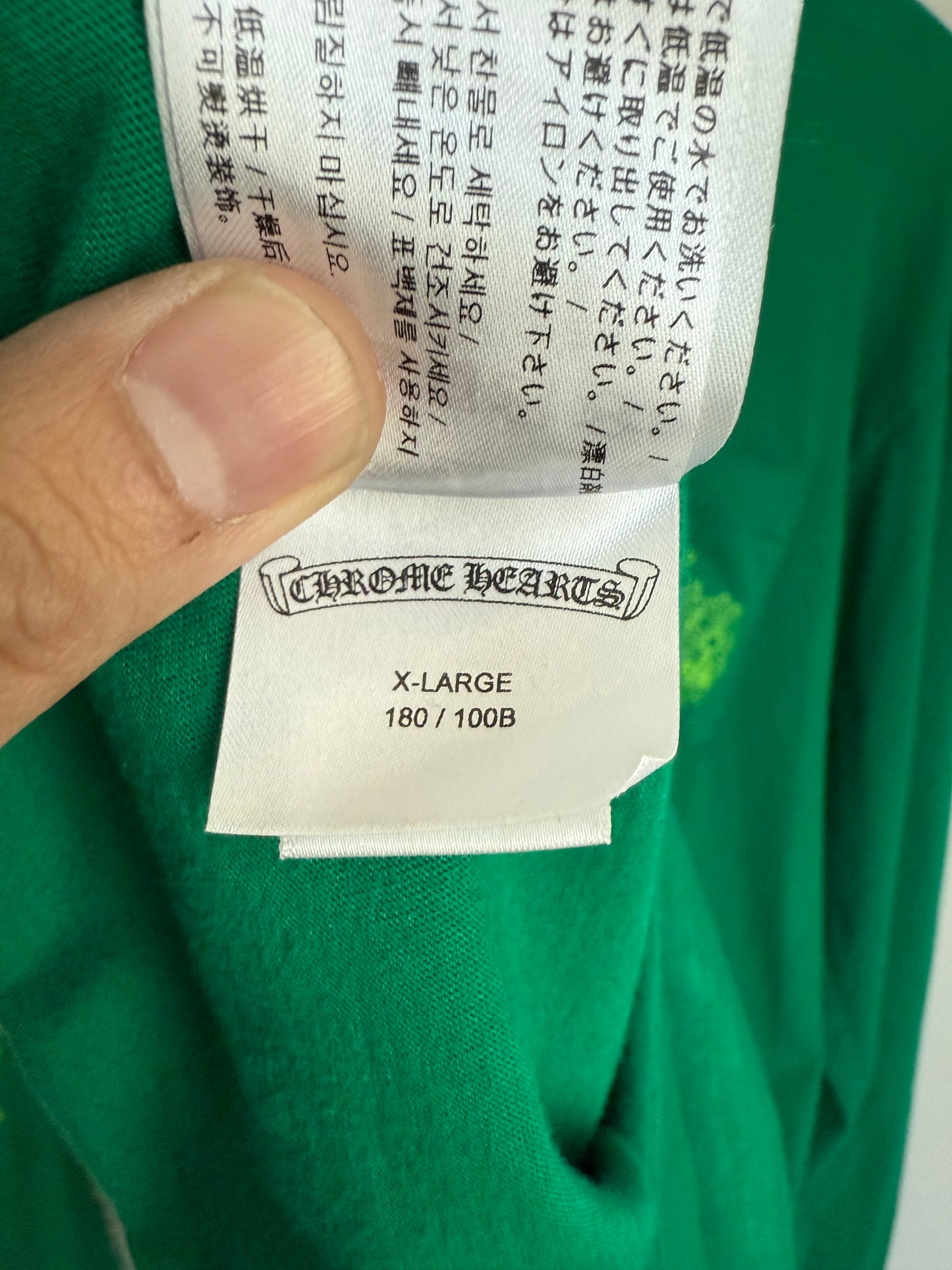 Chrome Hearts Cemetery LS T-Shirt Green