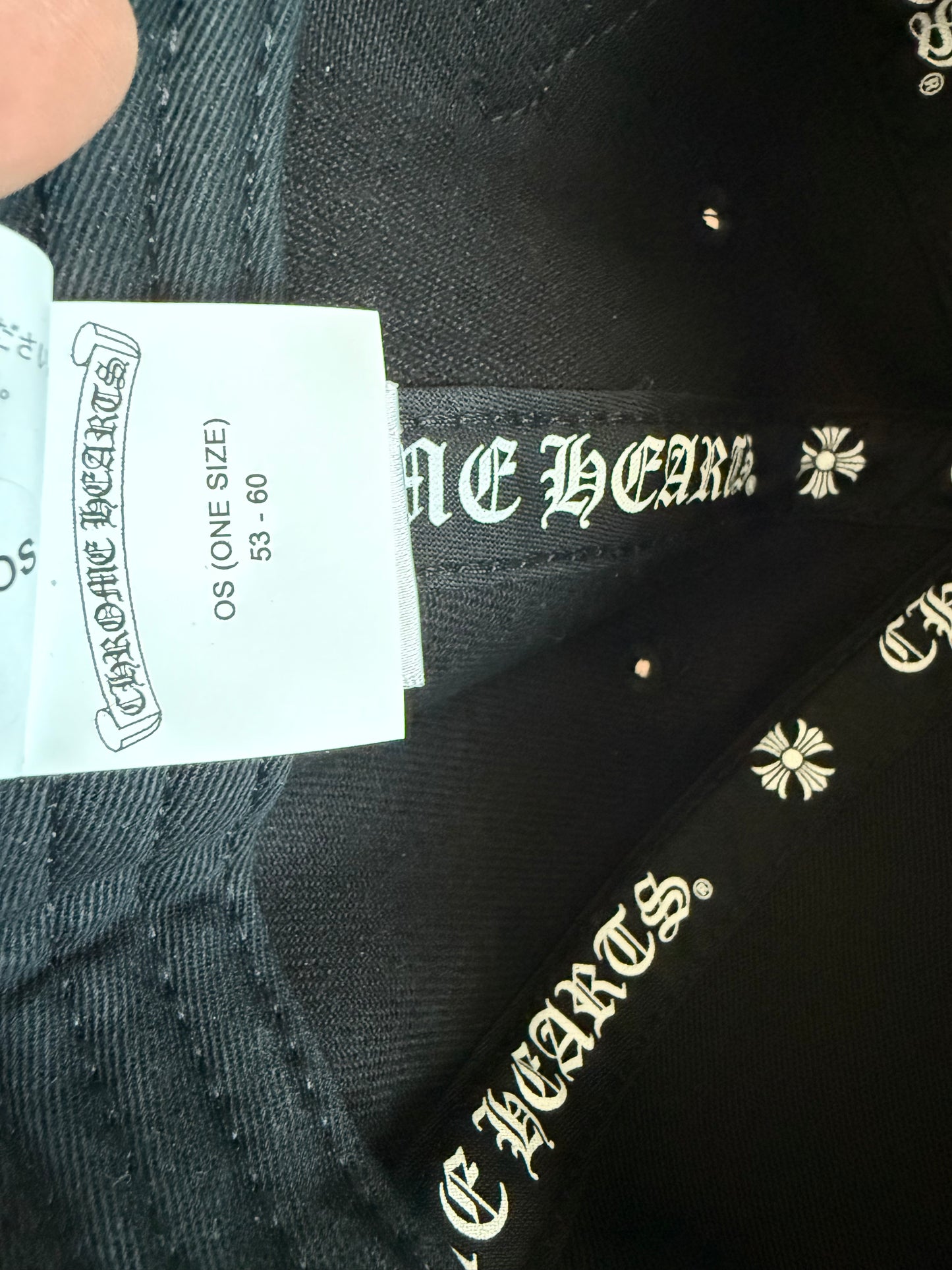 Chrome Hearts Vine Dagger Snapback Hat Black