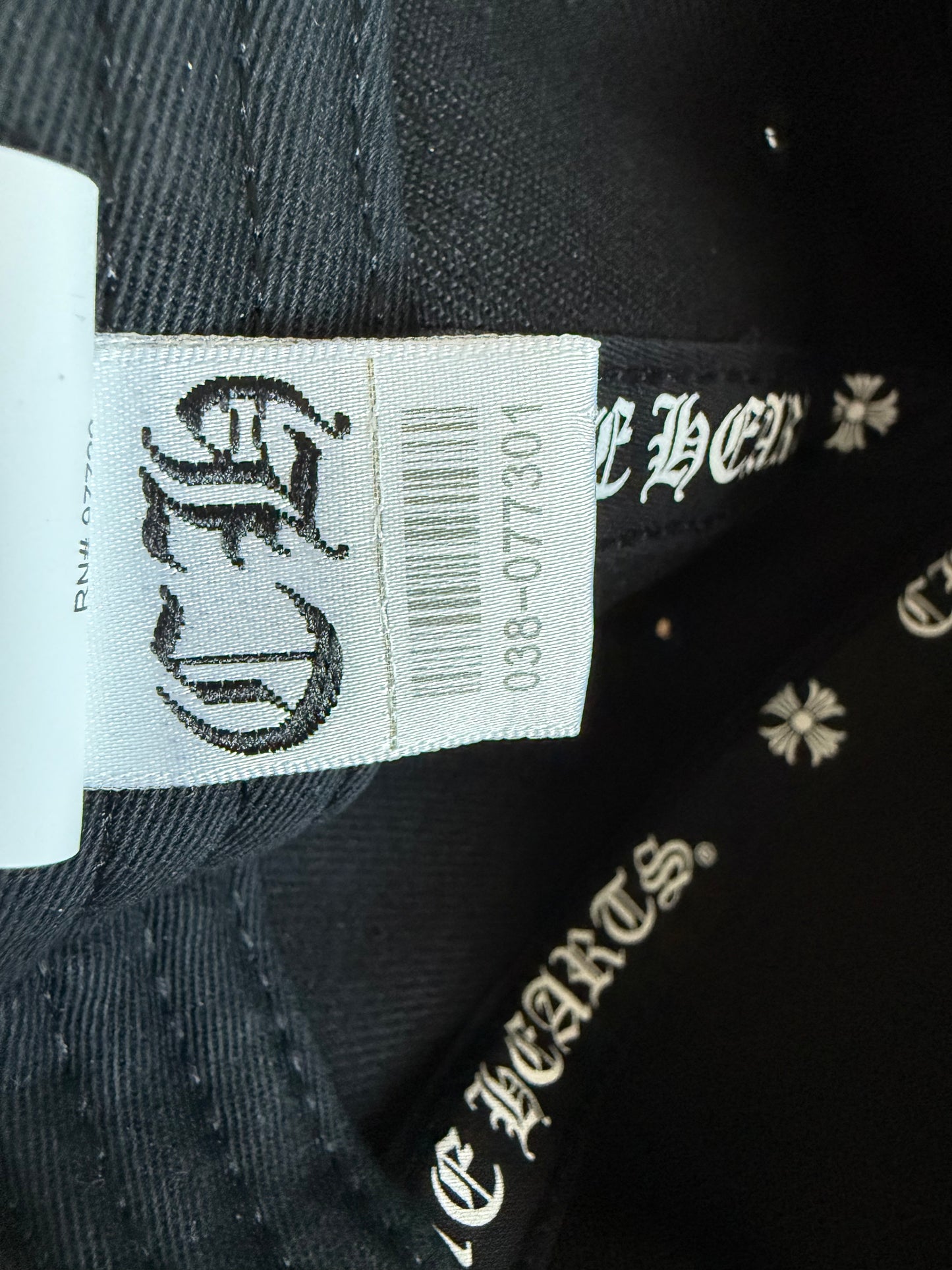 Chrome Hearts Vine Dagger Snapback Hat Black
