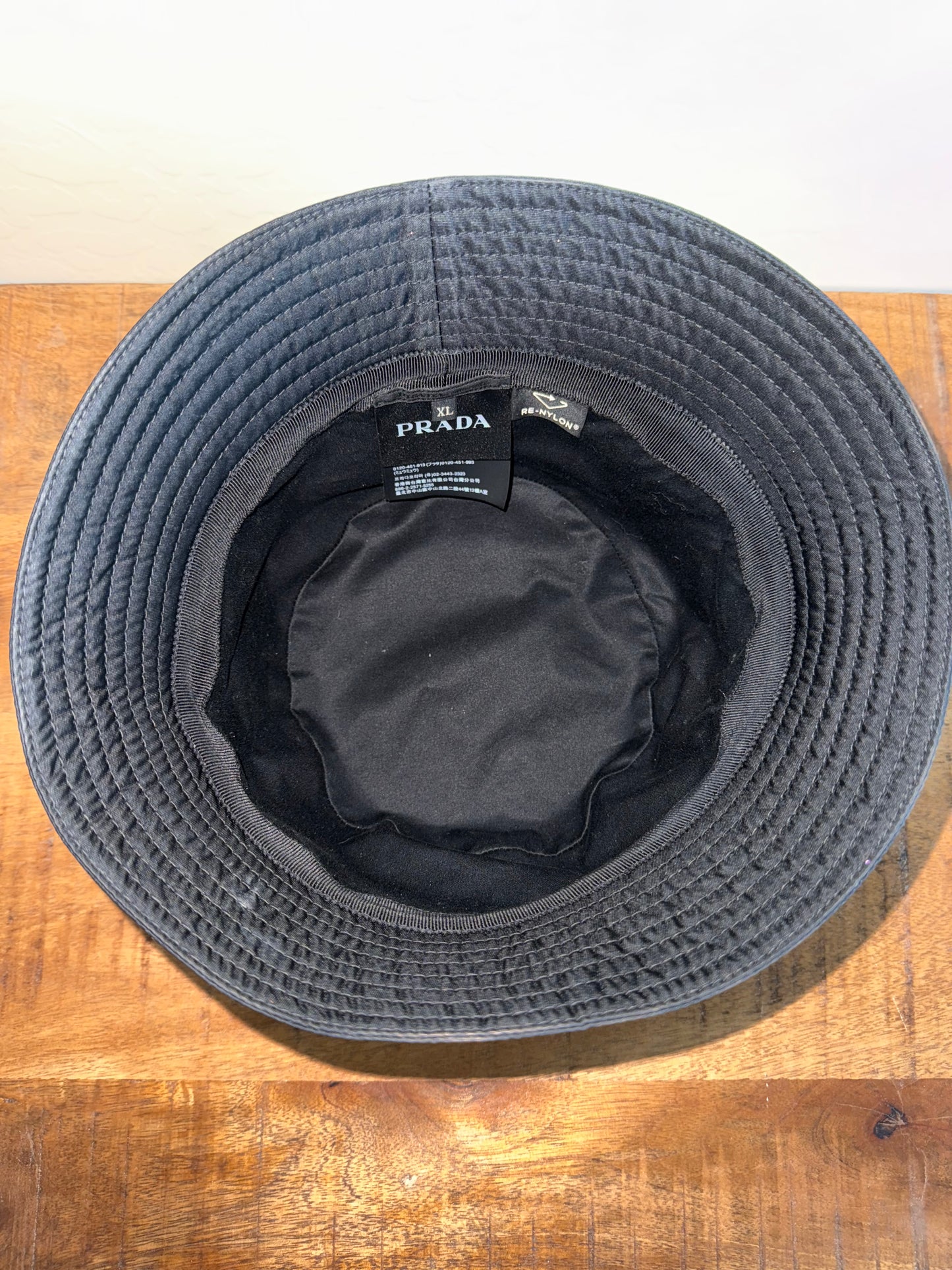 Prada Nylon Bucket Hat Black