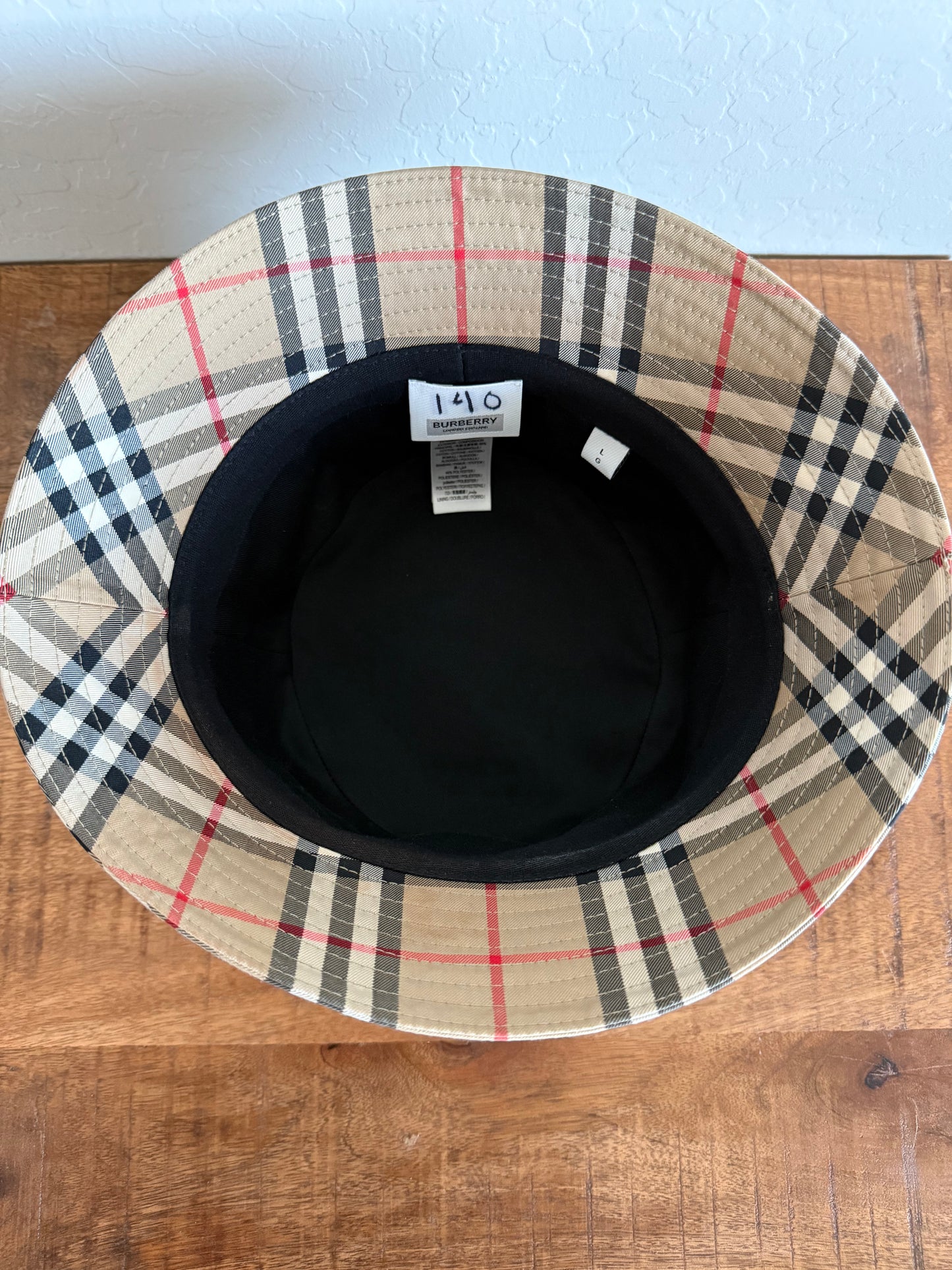 Burberry Archive Beige Check Bucket Hat