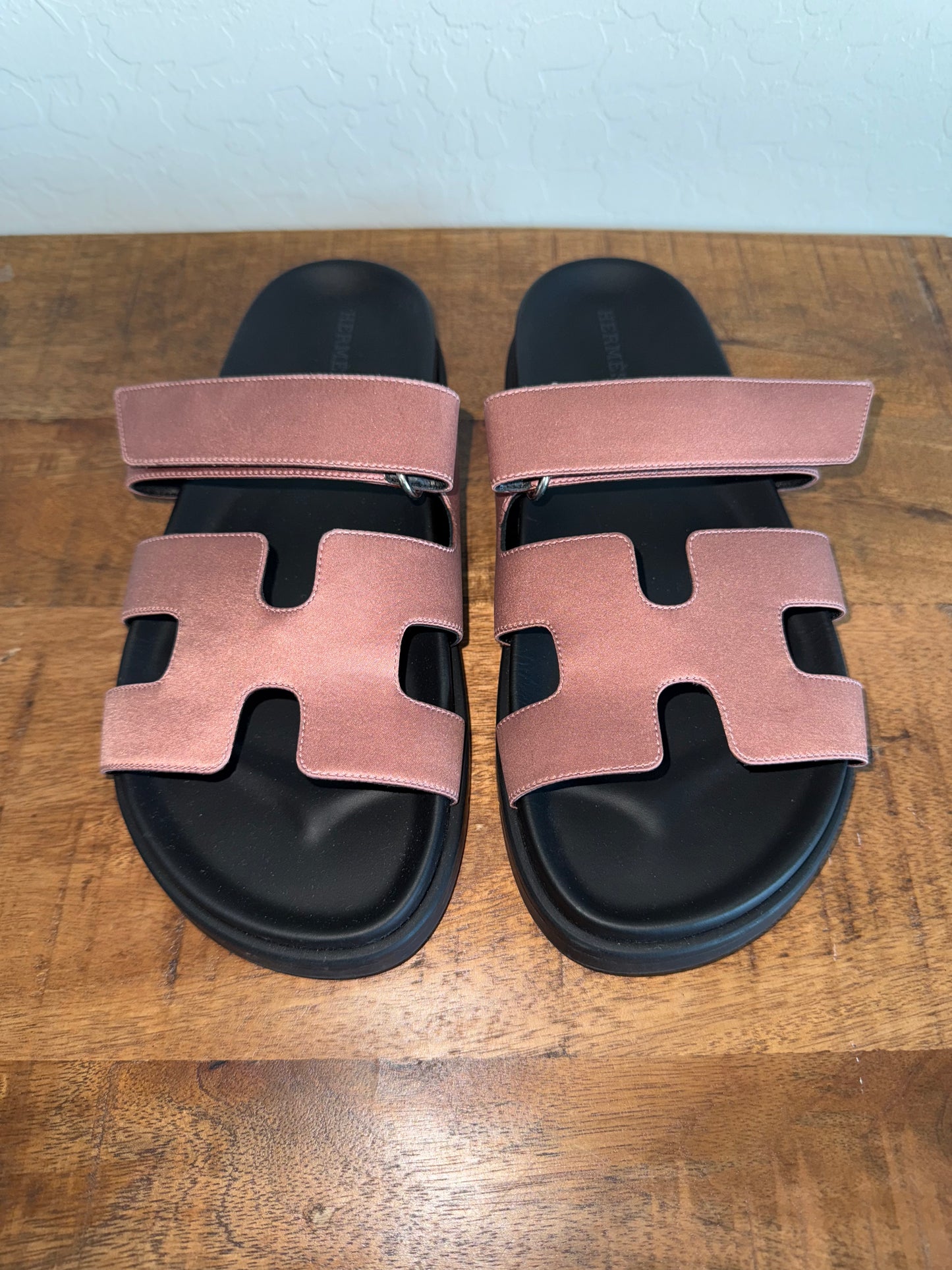 Hermes Cyphre Sandals Silk Brown