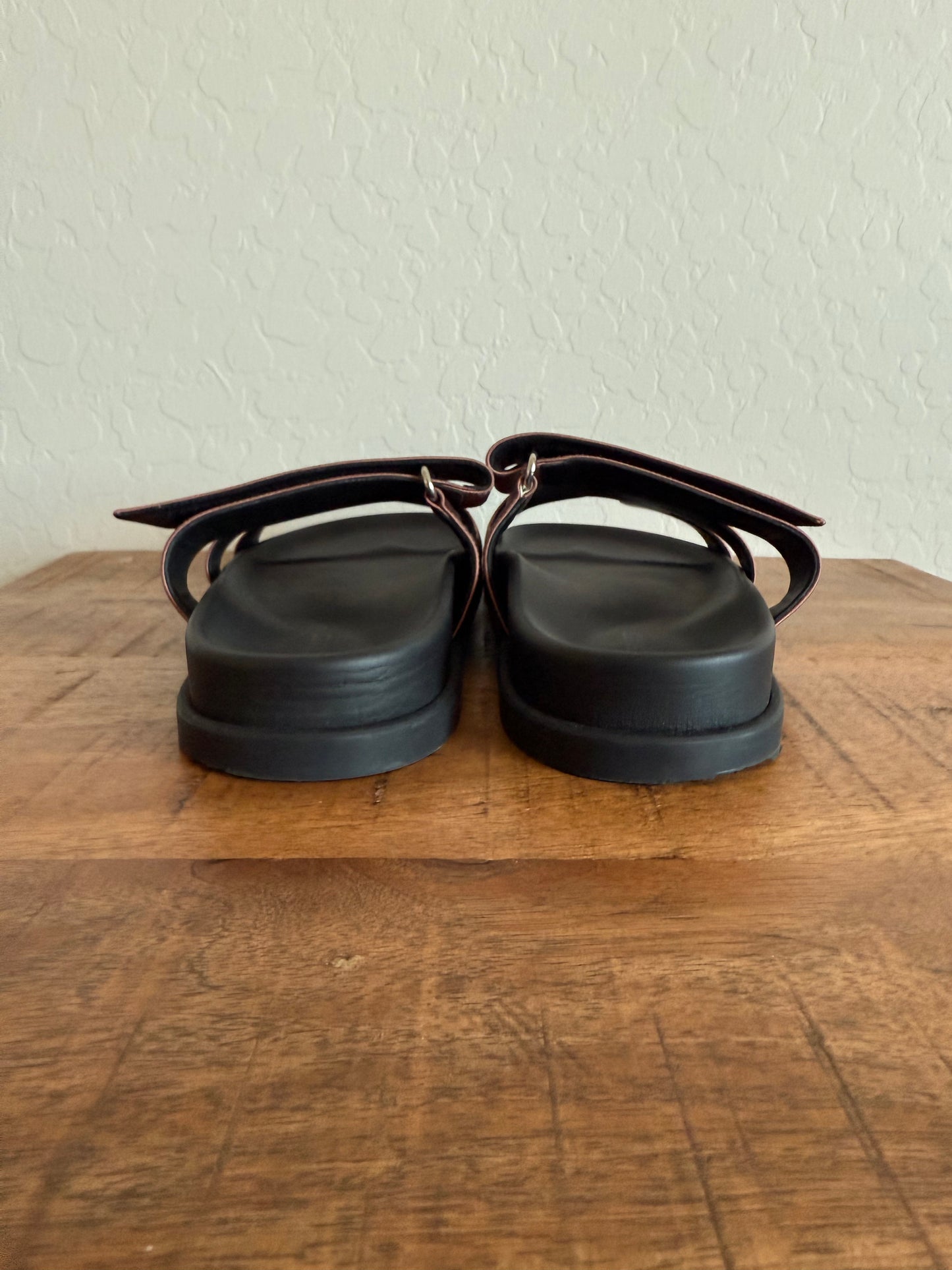 Hermes Cyphre Sandals Silk Brown