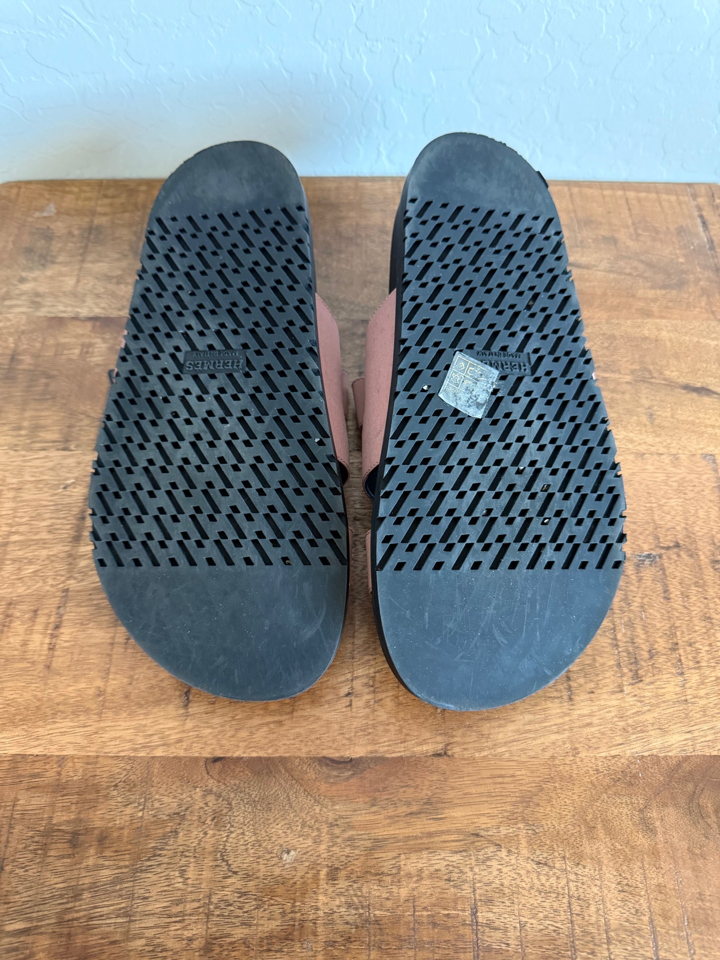 Hermes Cyphre Sandals Silk Brown