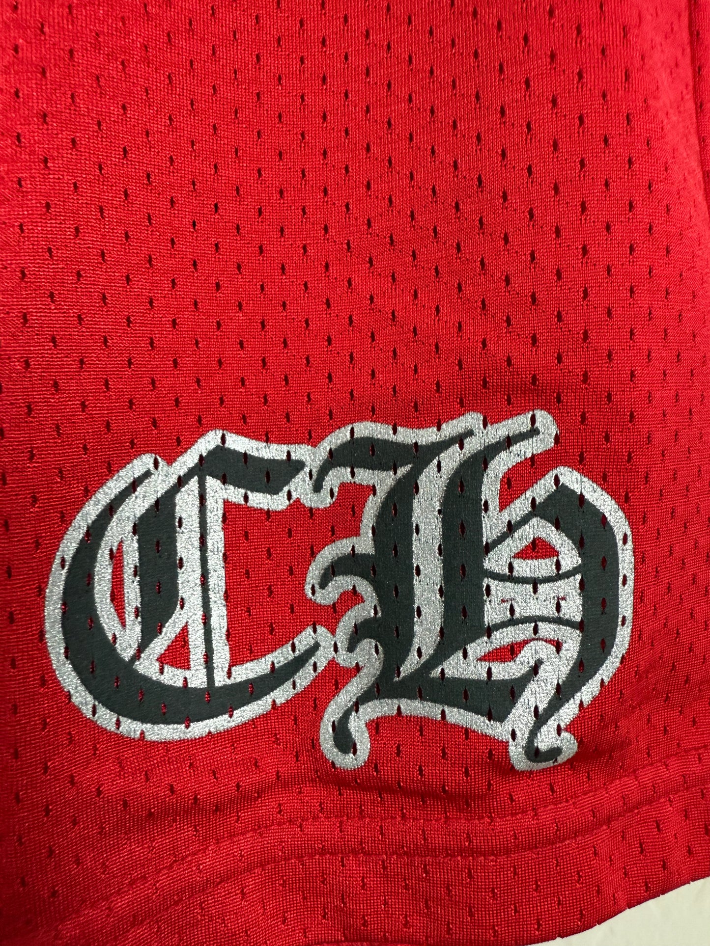 Chrome Hearts Matty Boy Stadium Mesh Jersey Shorts Red