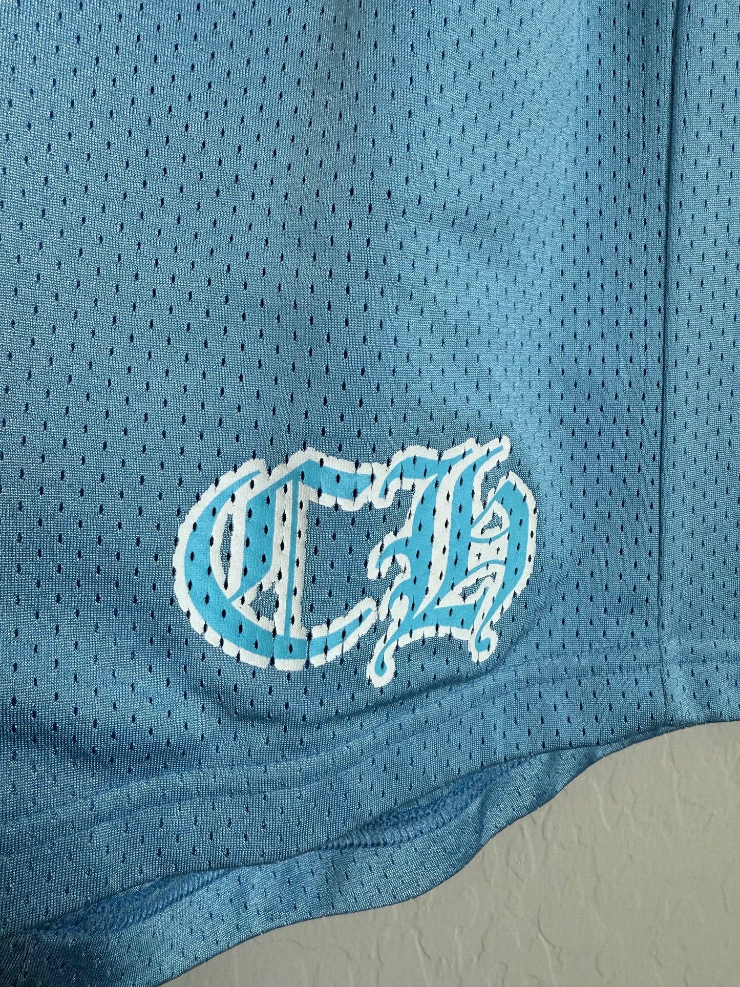 Chrome Hearts Stadium Jersey Mesh Shorts Blue