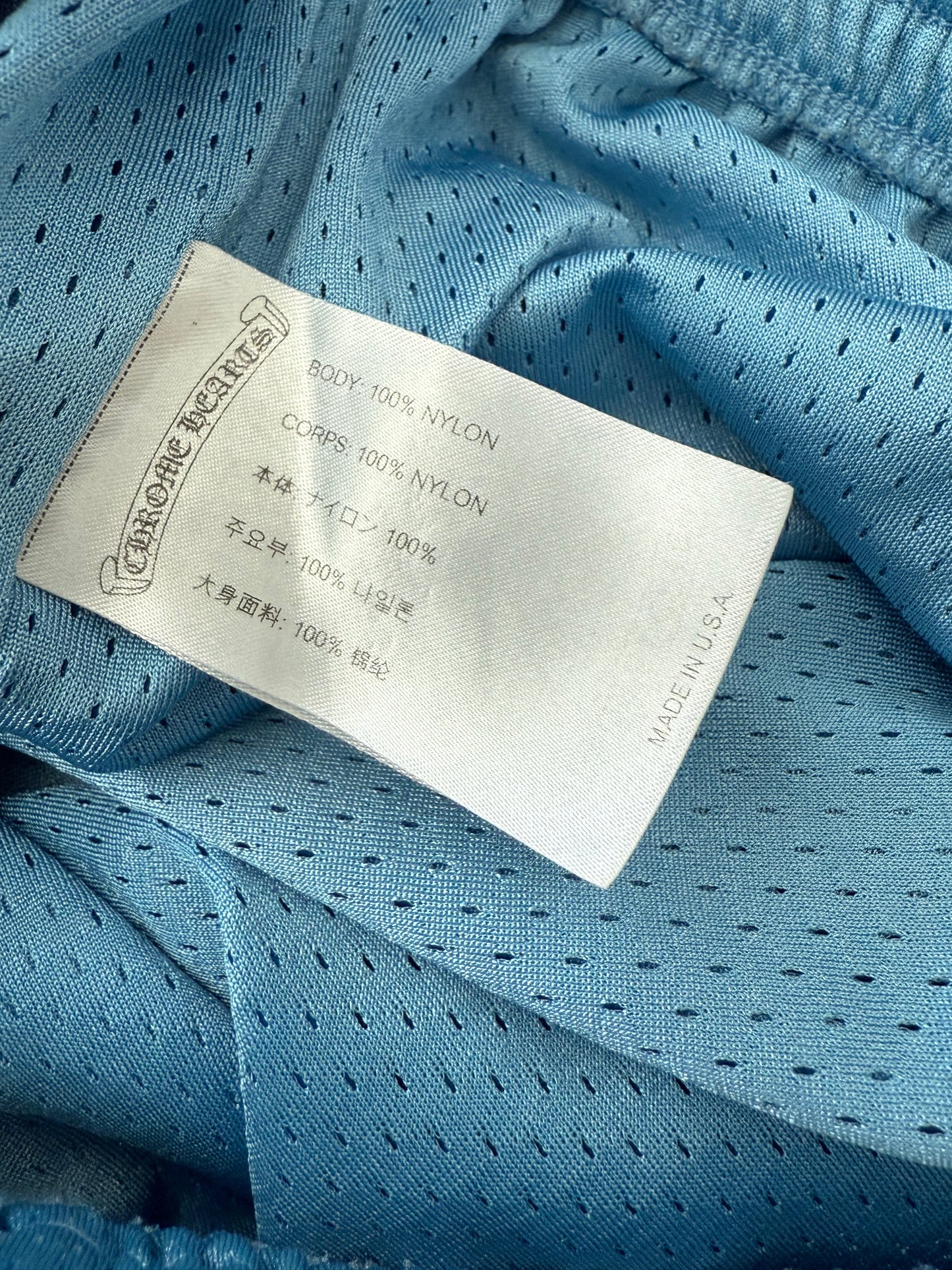 Chrome Hearts Stadium Jersey Mesh Shorts Blue