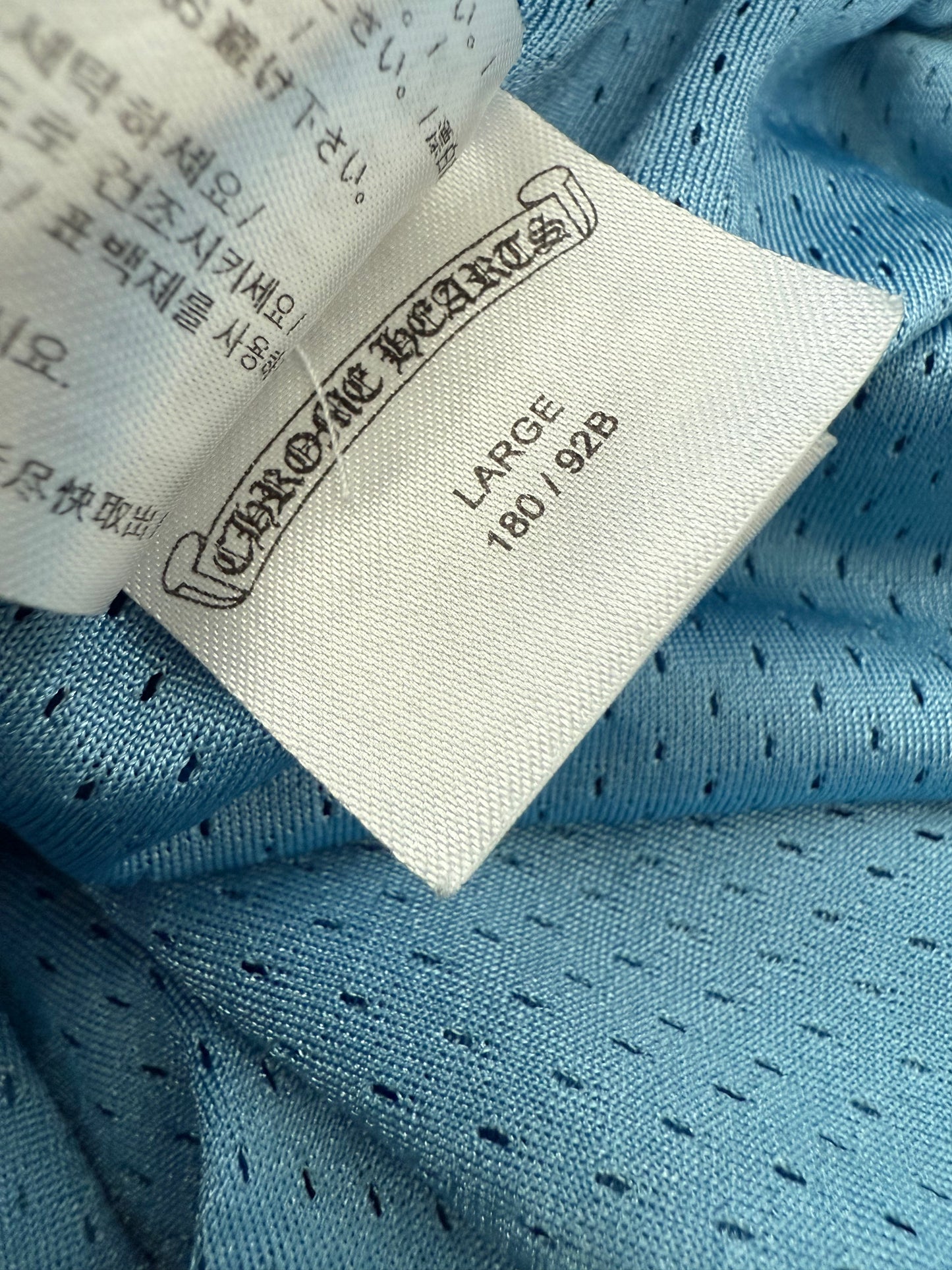 Chrome Hearts Stadium Jersey Mesh Shorts Blue