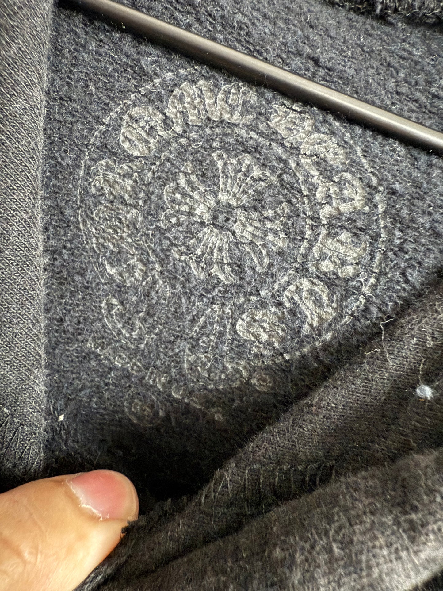 Chrome Hearts Horseshoe Floral Pullover Black