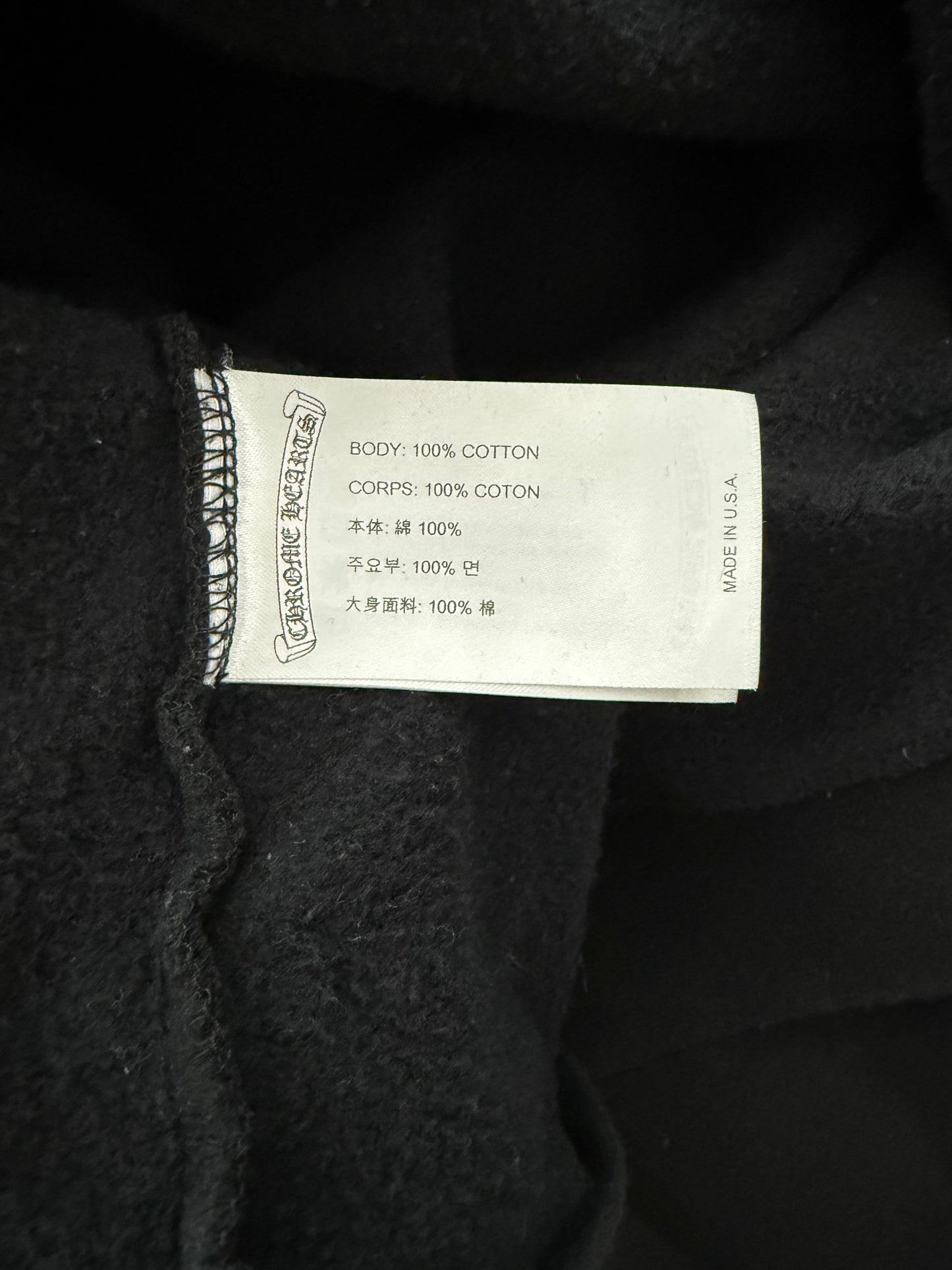 Chrome Hearts Turbo Pullover Hoodie Black