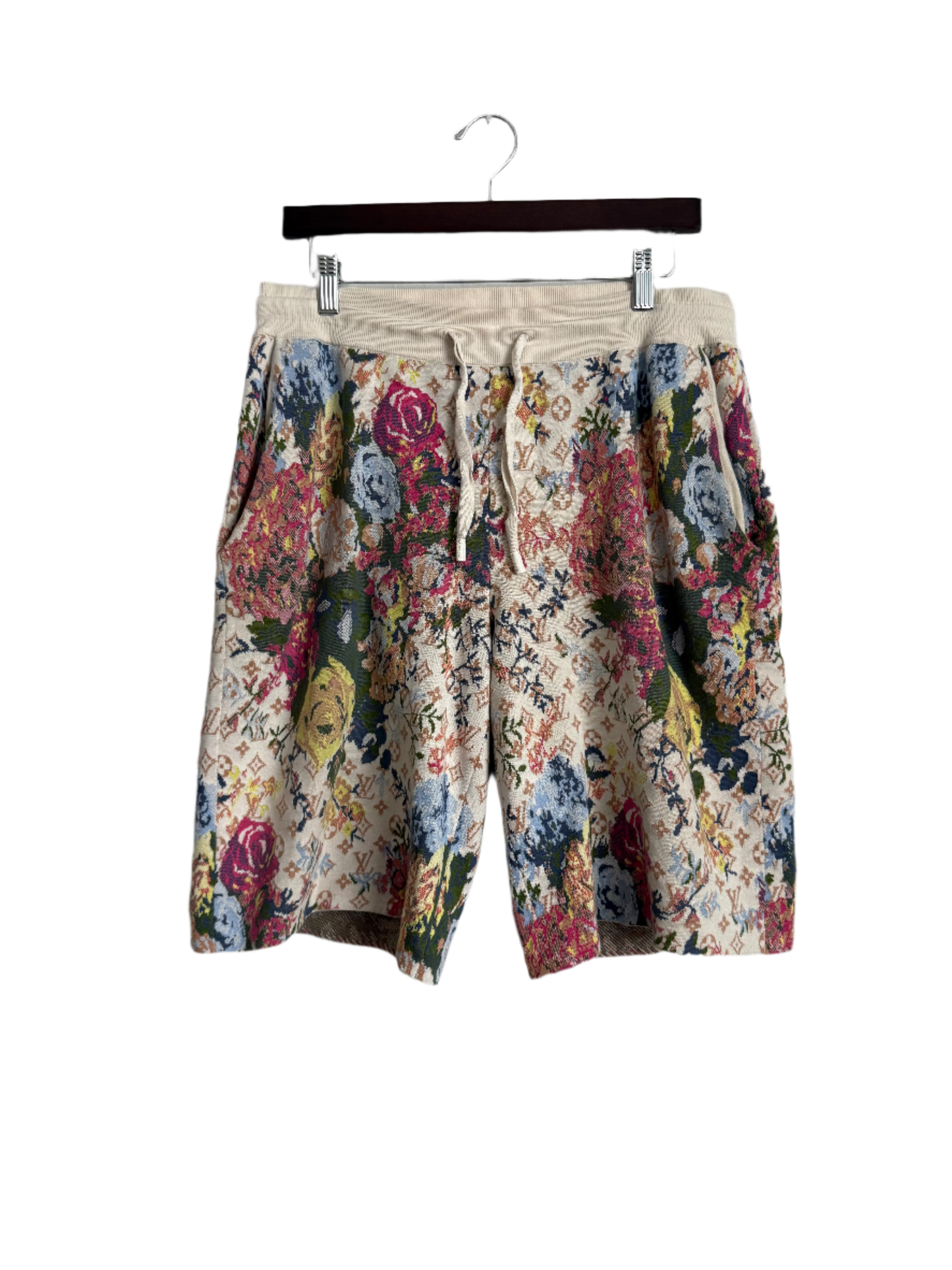 Louis Vuitton Flower Tapestry Monogram Shorts Beige