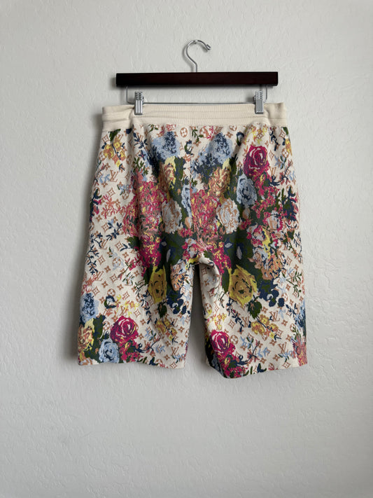 Louis Vuitton Flower Tapestry Monogram Shorts Beige
