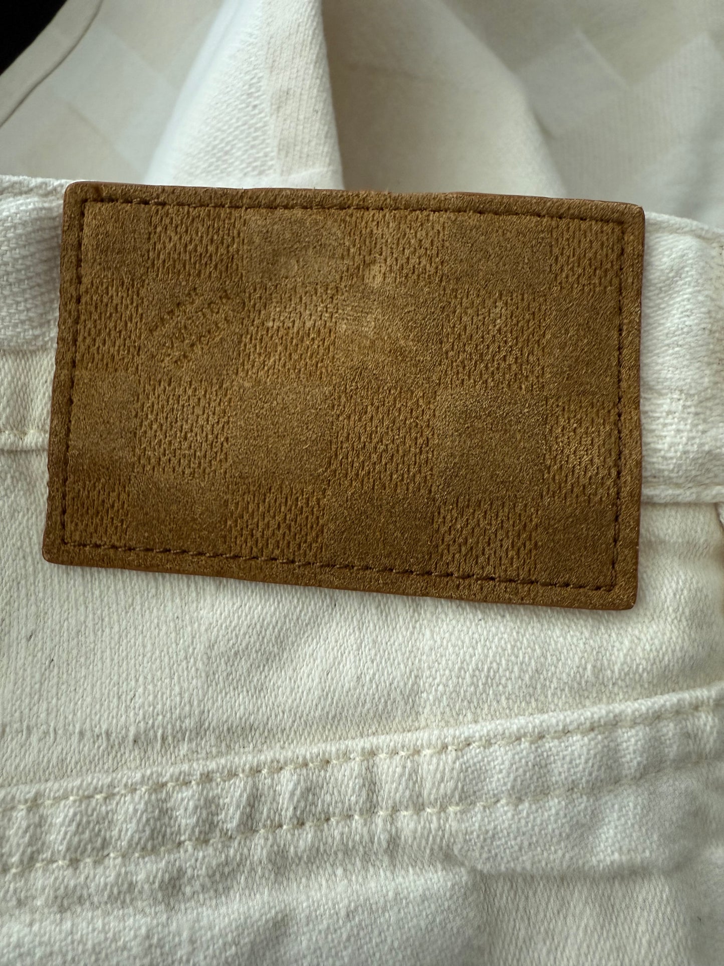 Louis Vuitton Skate Damier Denim Baggy Pants Beige