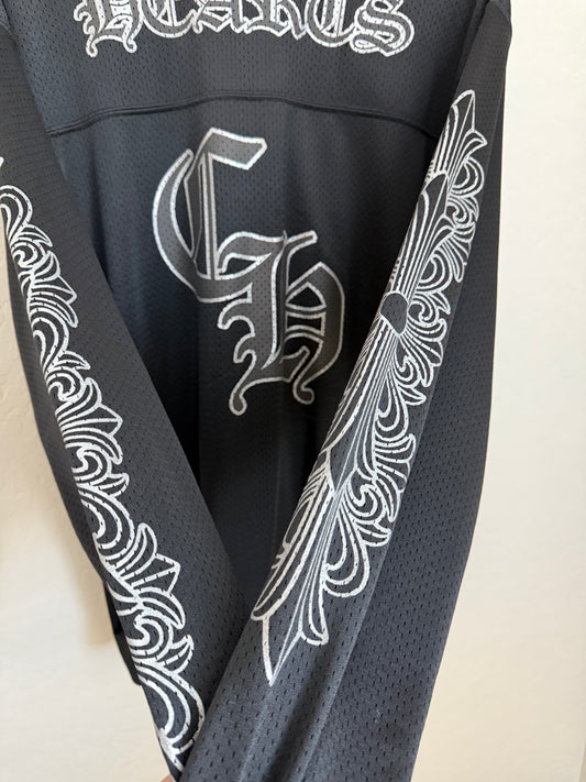 Chrome Hearts Mesh Jersey LS Black/Silver