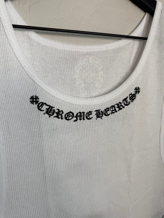 Chrome Hearts Vine Dagger Love You Tank Top White
