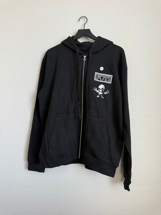 Chrome Hearts Foti Tak Teeter Zip Up Hoodie Black