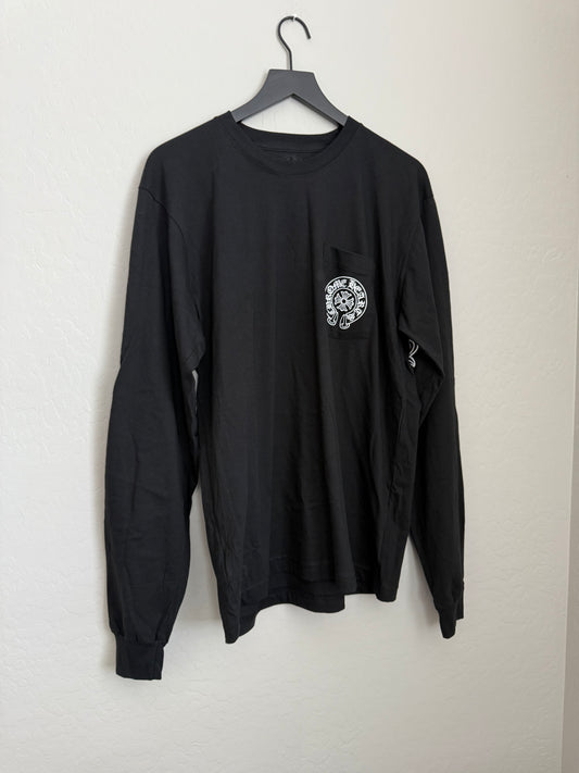 Chrome Hearts Miami Horseshoe Floral LS T-Shirt Black
