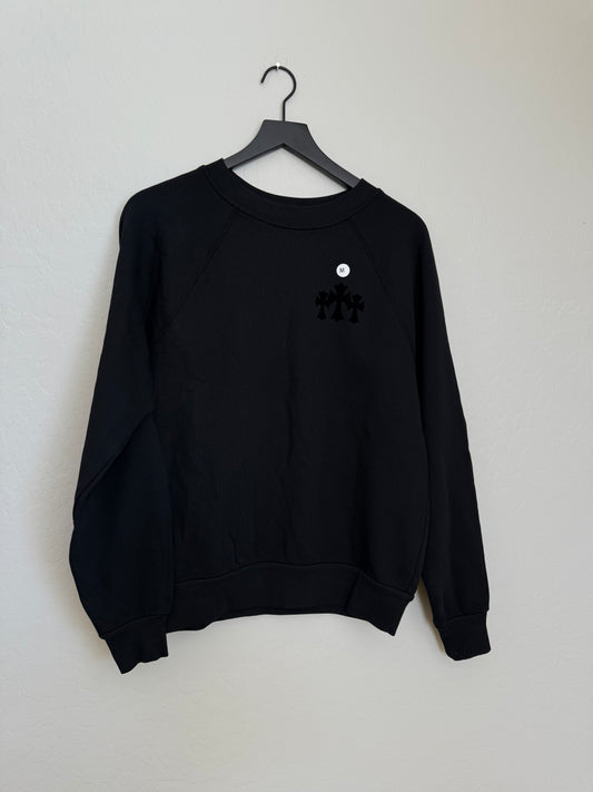Chrome Hearts Blind Spot Velvet Crewneck Sweatshirt Black