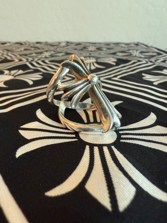 Chrome Hearts Silver Infinity Cross Ring