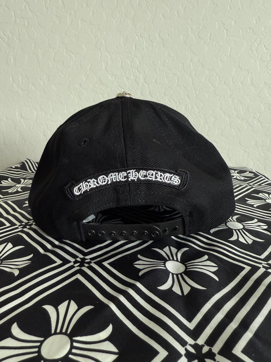 Chrome Hearts Cross Embroidery Snapback Hat