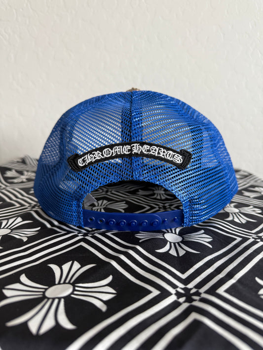 Chrome Hearts Eye Chart Trucker Hat Blue