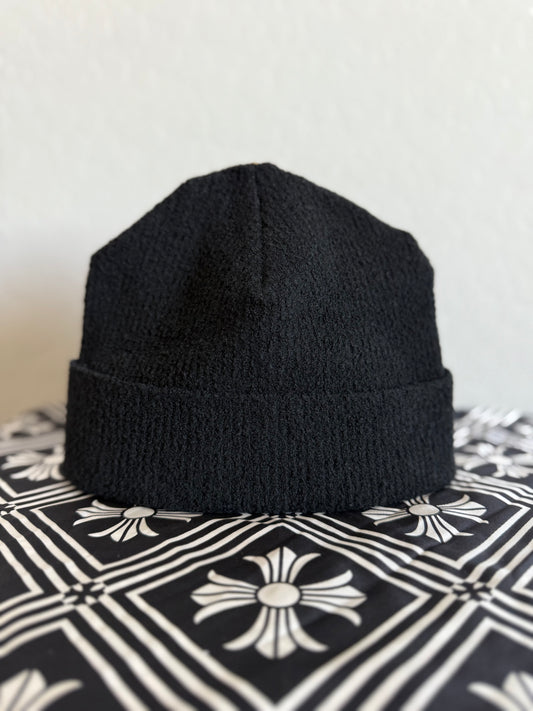 Chrome Hearts Pony Hair Cross Patch Beanie Black