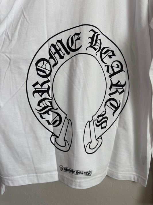 Chrome Hearts Horseshoe LS T-Shirt White