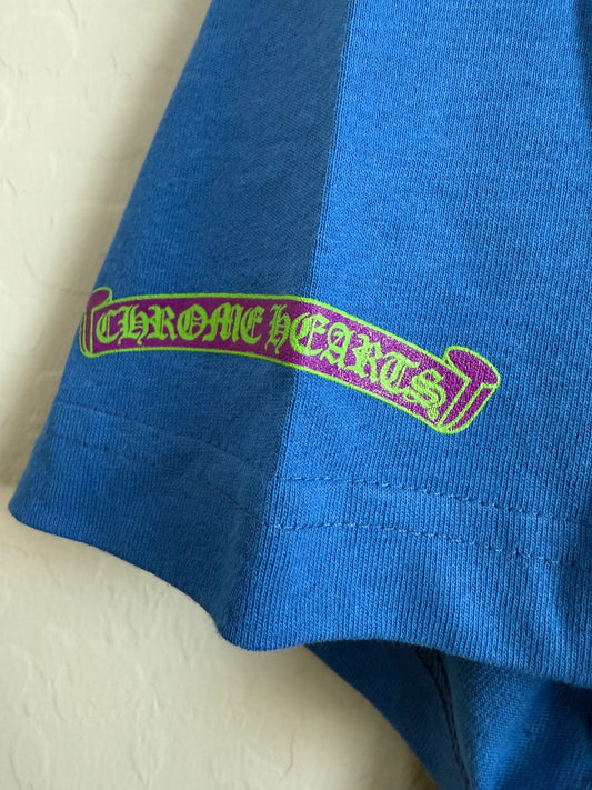 Chrome Hearts Matty Boy Scroll T-Shirt Blue