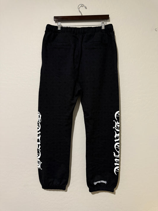 Chrome Hearts Monogram Plus Cross Sweatpants Black