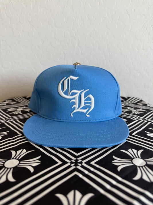 Chrome Hearts CH Baseball Snapback Hat Light Blue