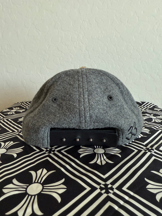 Chrome Hearts CH Leather Patch Wool Hat Grey/Black