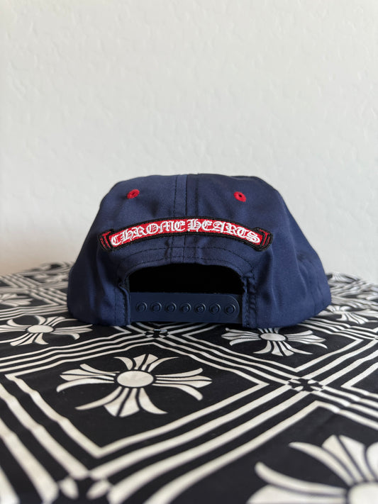 Chrome Hearts Gas Station Triple Cross Snapback Hat Blue