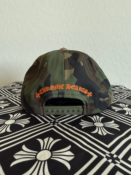 Chrome Hearts CH Snapback Hat Camo/Orange