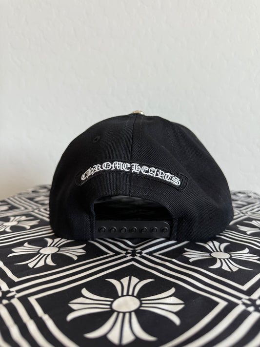 Chrome Hearts Horseshoe Plus Cross Snapback Hat Black