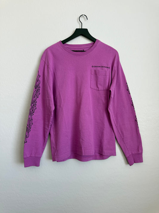 Chrome Hearts Matty Boy Web 99 Eyes LS T-Shirt Purple