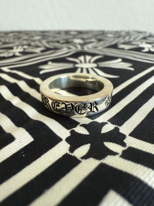 Chrome Hearts Forever Spacer Silver Ring